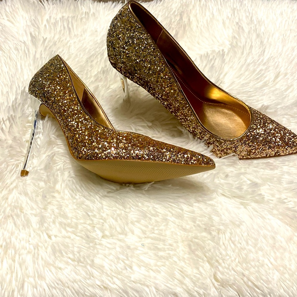 Nine West ombré glitter heels